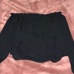 Black Off-The-Shoulder Top